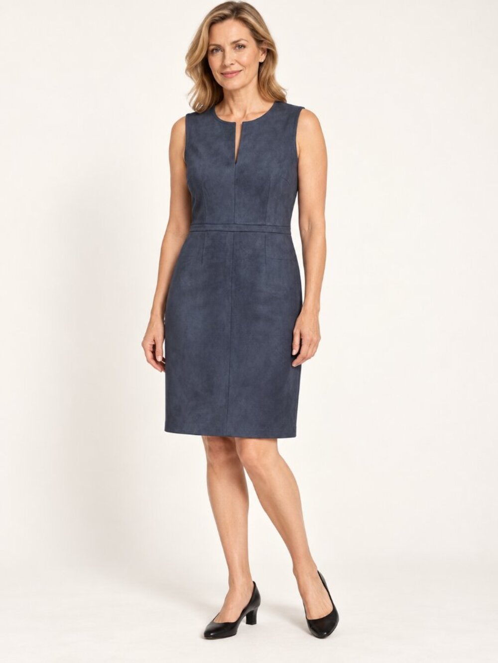 Joe Fresh Dark Navy Sleeveless Sheath Dress